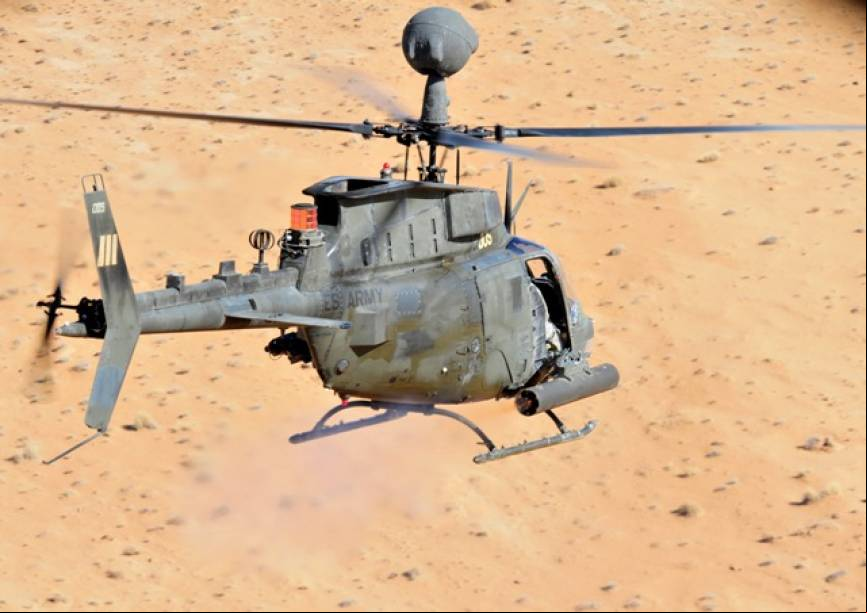 02 - Un Kiowa disparando cohetes de 70 mm (US Army)
