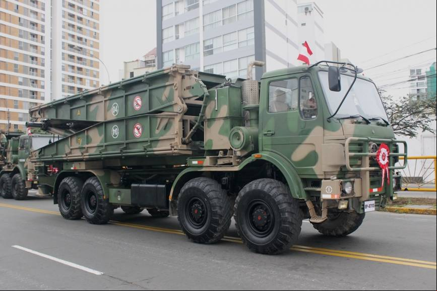 Lanza Puentes GQL111 de 75 m. operado por la 1ra Brigada Multiprop