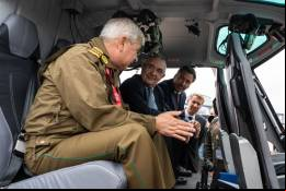 Alberto Robles durante la entrega del H125 a Carabineros de Chile (Airbus)
